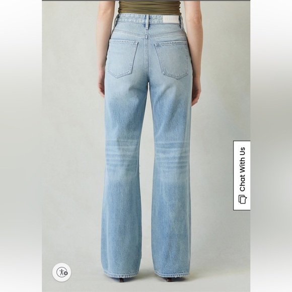 PacSun Madison High Waisted Girlfriend Jeans Ripped Medium Indigo, Size 27 - Picture 2 of 6